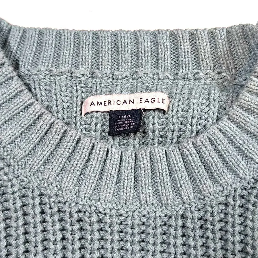 American Eagle Outfitters Seafoam Crew Neck Sweater